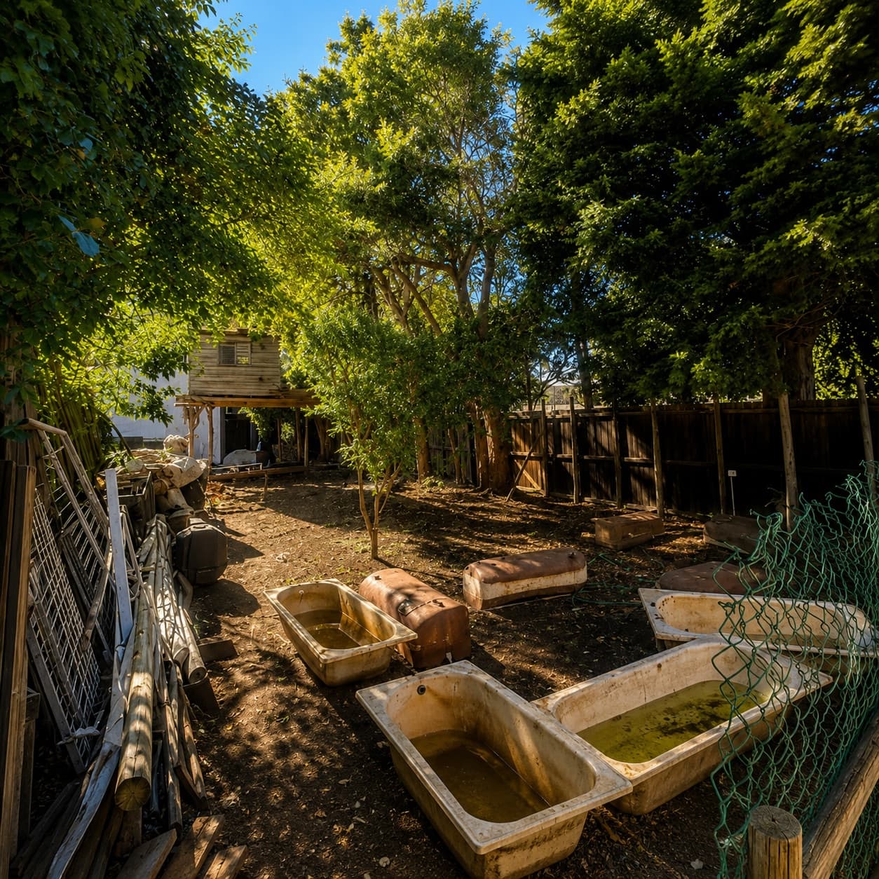 The yard beside the existing First Friends campus as it looks today, cleared and awaiting the Grade R build